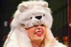 A Generations dancer peers from beneath the polar bear costume that fell over her eyes during a dress rehearsal for the troupe's Christmas show at Cowan Hall this weekend. My Final Photo for December 15, 2022. 