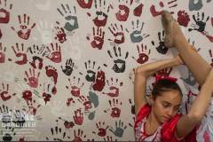 A young dancer at Generations Arts stretches before practice for the annual Christmas concert. My Final Photo for Nov. 25, 2013.