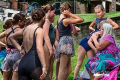 Angie Haver receives hugs from Generations dancers at the Alum Creek Amphitheater after their performance marking the end of summer camp which Haver didn't get to help teach as she recovered from Covid. My Final Photo for Aug. 6, 2021. 