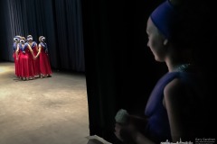 A dancer waits in the wings as a group of dancers prepare themselves for the next act during the dress rehearsal for Generations "The Pride and Spirit of America" show at Westerville Central. My Final Photo for July 2, 2016.