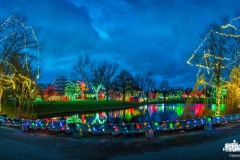 Heritage Park wears its annual Christmas season lights in trees, along paths and on the restored barn and house as the city prepares for the tree lighting and Christmas parade this coming weekend. My Final Photo for November 27, 2023. 