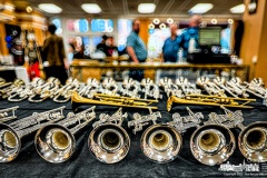 Rows of instruments line temporarily assembled tables as Music & Arts in Uptown holds its annual sale with most of the floor space occupied with brass, wind, stringed, and percussion instruments. My Final Photo for November 11, 2023. 