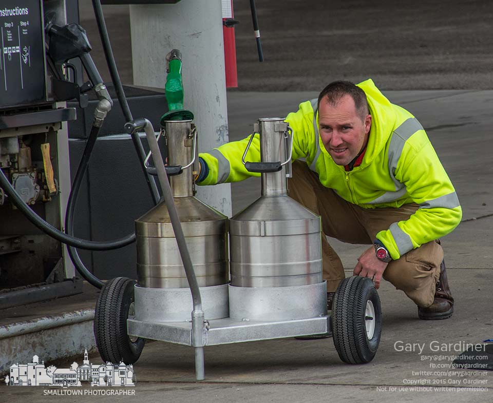 A work crew from the Franklin County Auditor's Department of Weights and Measures checks the pumps at the Speedway station on State Rt 3 in Blendon Township. My Final Photo for April 30, 2015.