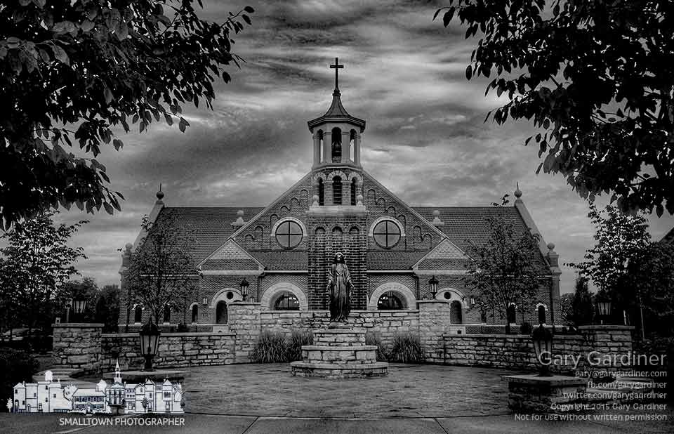 St. Paul the Apostle Catholic Church  in black and white before the first Sunday Mass. My Final Photo for May 31, 2015.