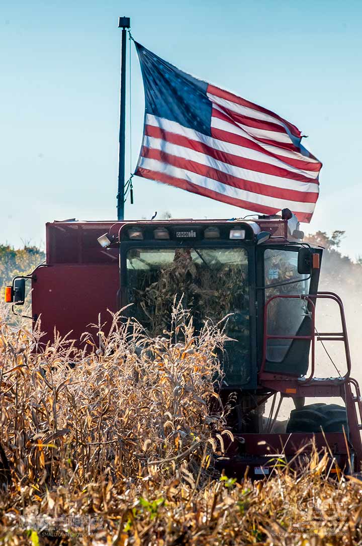 Farmer Kevin Scott guides his combine through the last field of corn to be harvested on Africa Road in Westerville for the 2015 farm season. My Final Photo for Oct. 19, 2015.