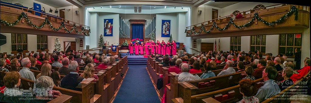 The choir performs at Westerville Presbyterian, one of the three churches participating in the Progressive Christmas concert to raise money for Habitat for Humanity. My Final Photo for Dec. 11, 2015.
