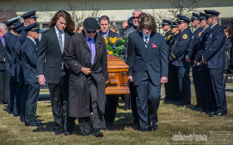 funeral of police officer diller