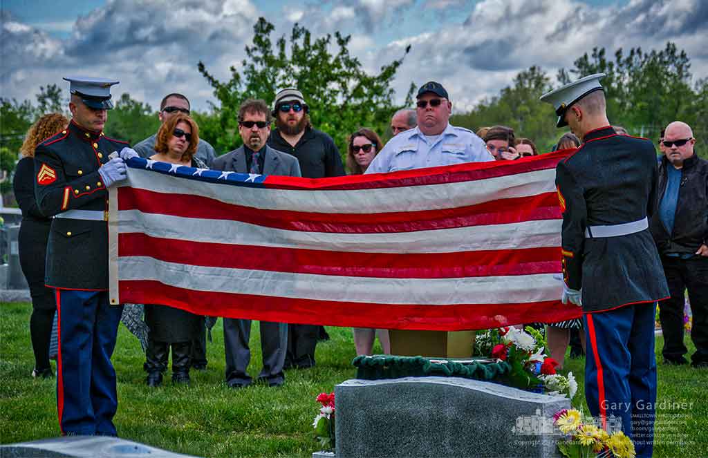Marine Funeral Flag