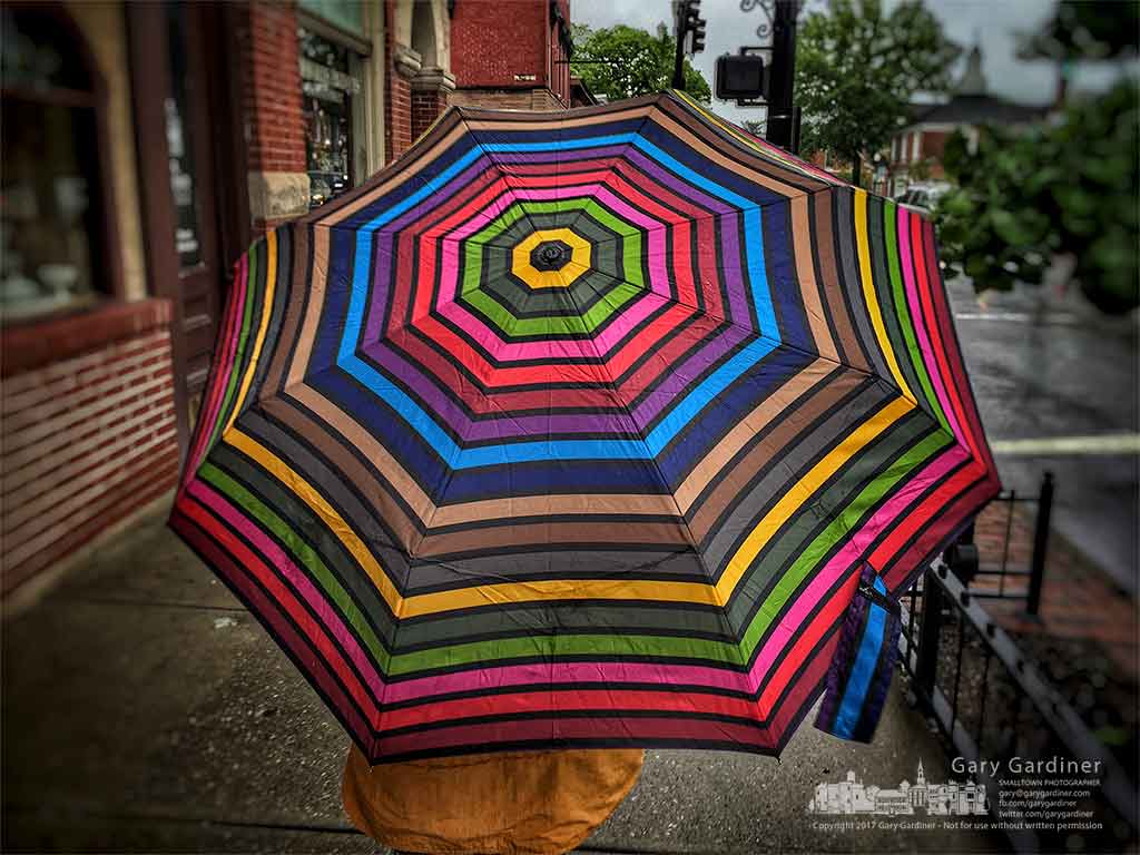Colorful rain shield