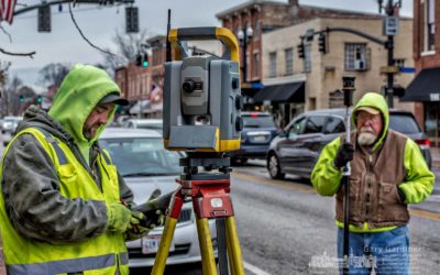 Surveyors mark Uptown’s boundaries