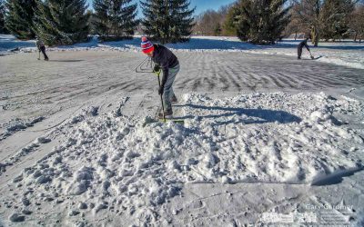 The rink is now frozen and open