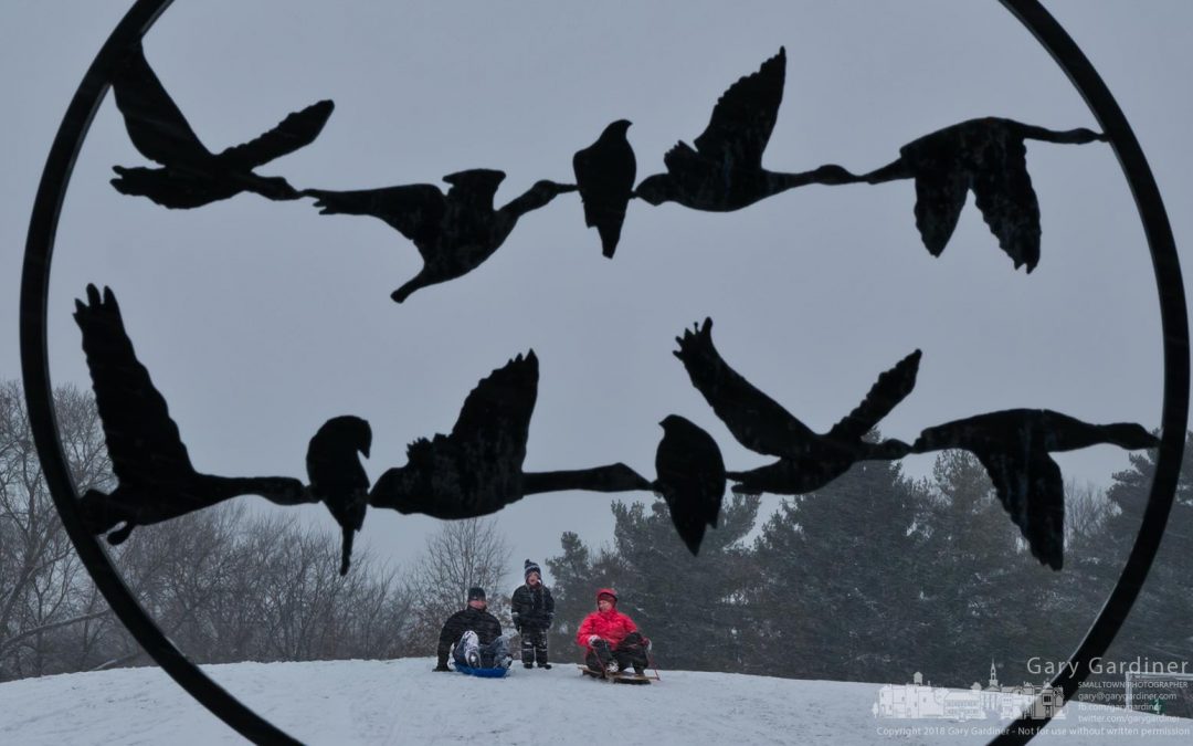 Sledding at Highlands