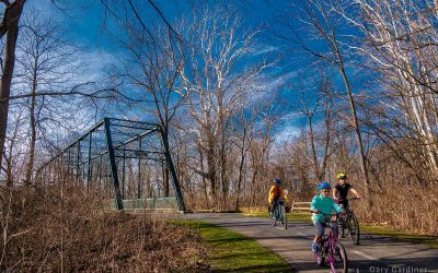 Nearly spring weather along the bike path