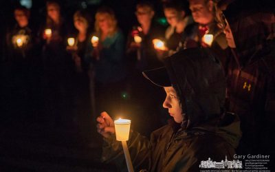 Vigil for police and families