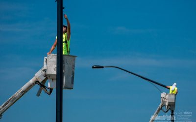 County Line Pole Painting