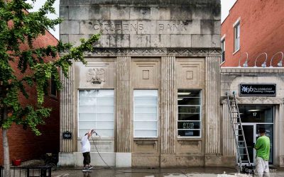 Cleaning Up The Bank Building