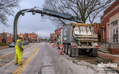 Vacuuming State Street