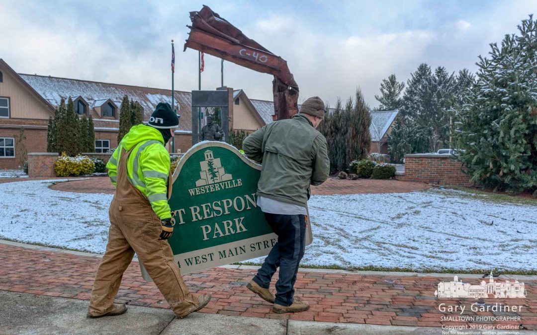 First Responders Park Rebuild Begins