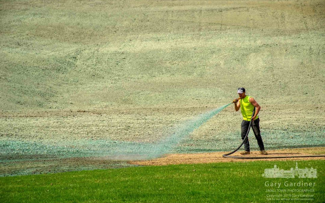 Sledding Hill Seeded For Summer Growth