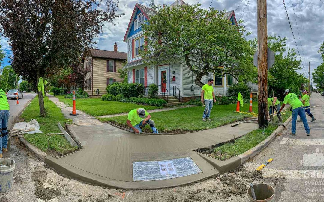 Corner Concrete Work