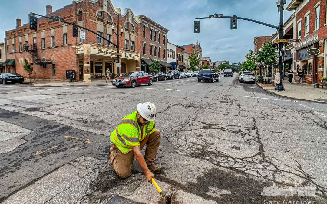 Railroad Spikes For Steel Plates on State Street