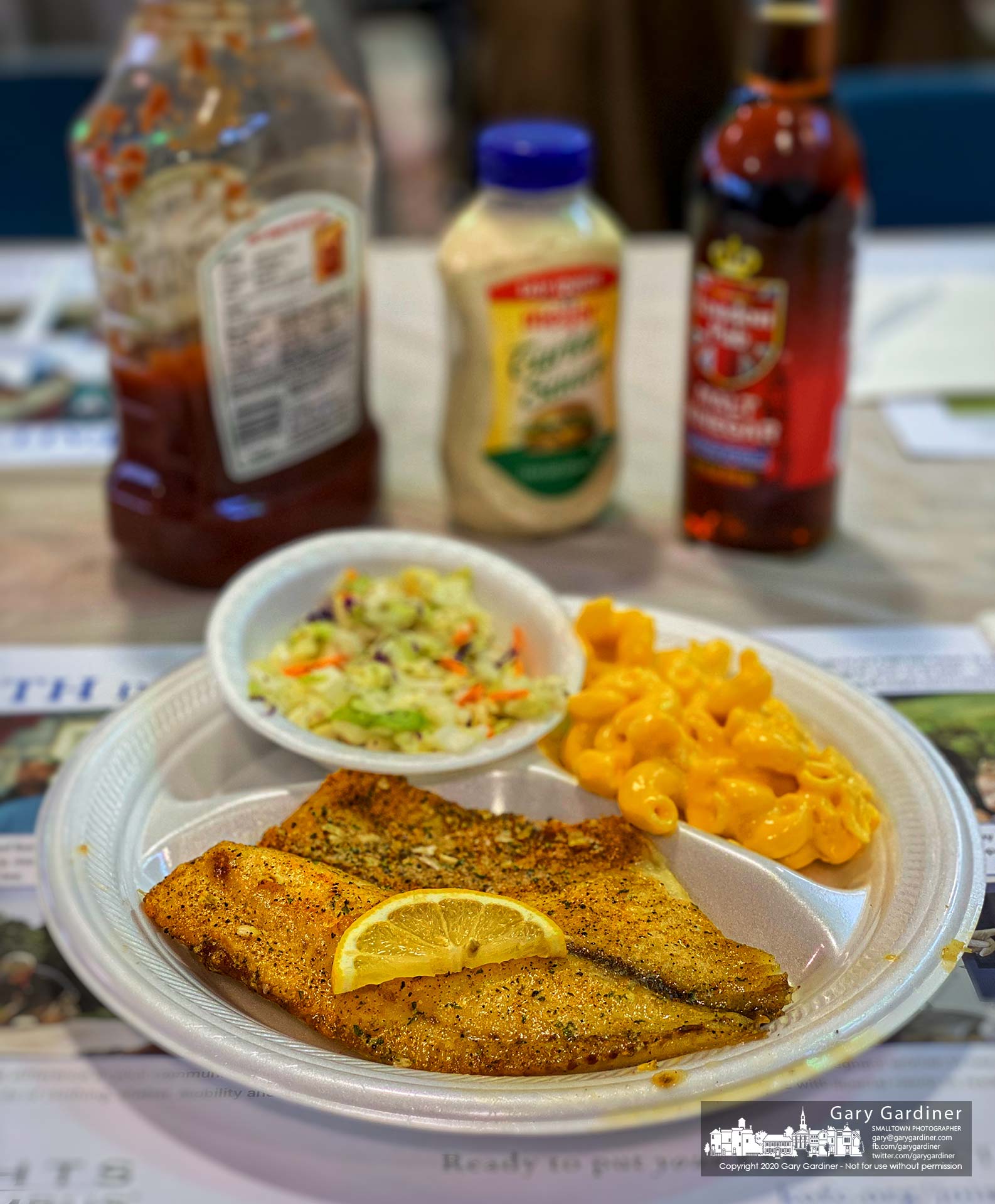 Baked Tilapia with lemon was one of the choices for the first Lenten fish fry of the season at St. Paul the Apostle Catholic Church. My Final Photo for  Feb. 28, 2020.