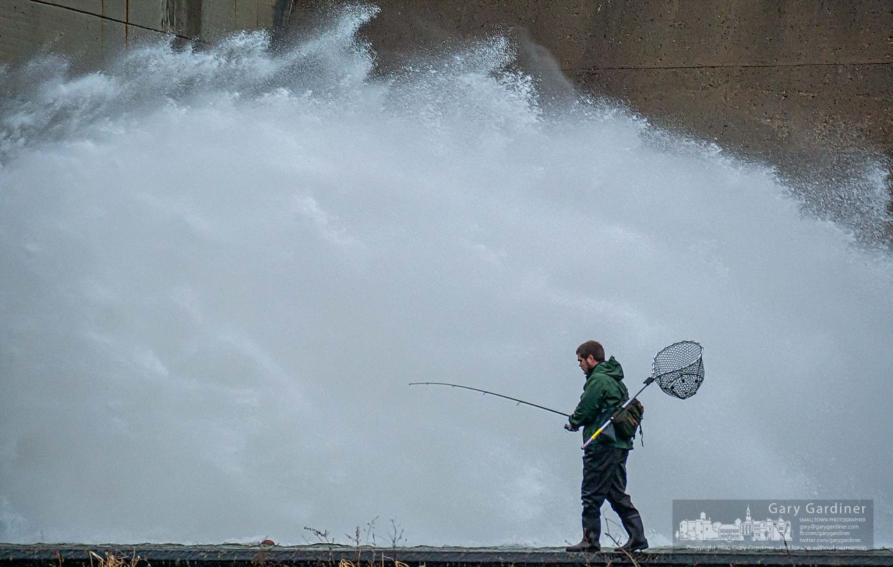 Fishing Below The Dam - My Final Photo