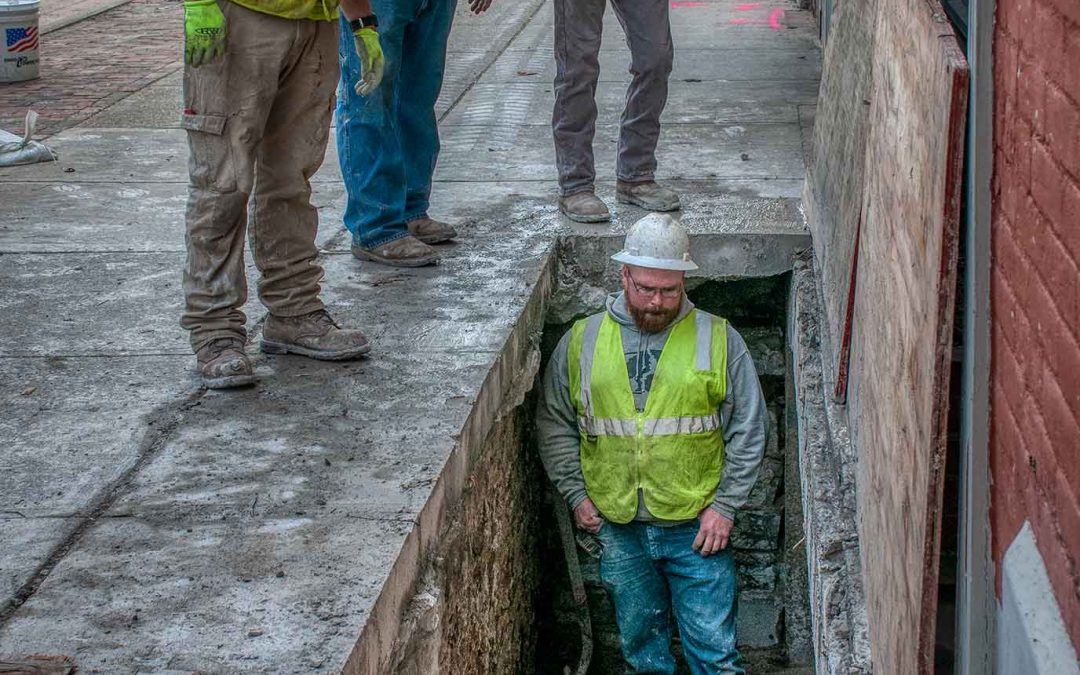 Pharmacy Basement Under Sidewalk