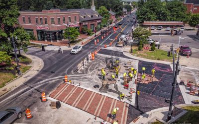 Brick Crosswalk at Walnut