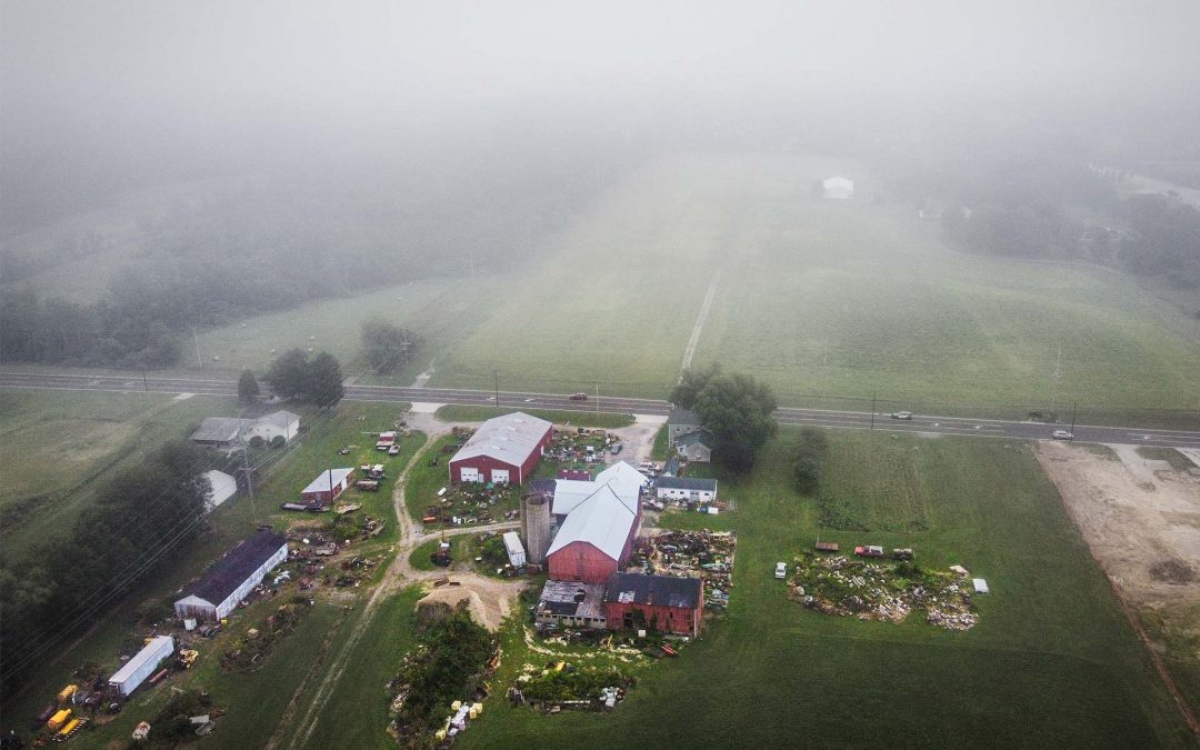 Foggy Farm Morning