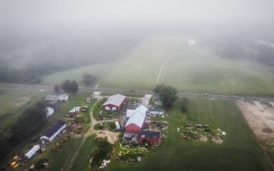 Foggy Farm Morning
