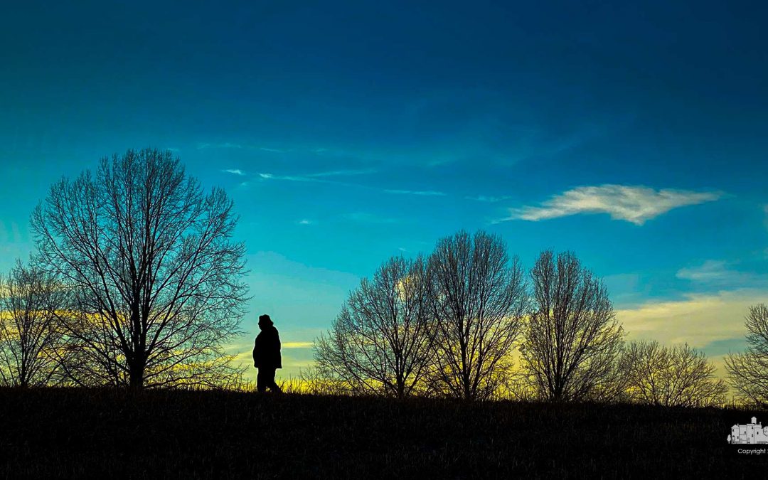 Quiet Walk At Sunset