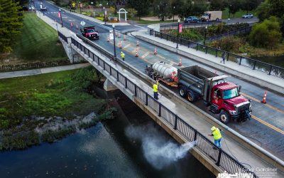 Cleaning The Main Street Bridge