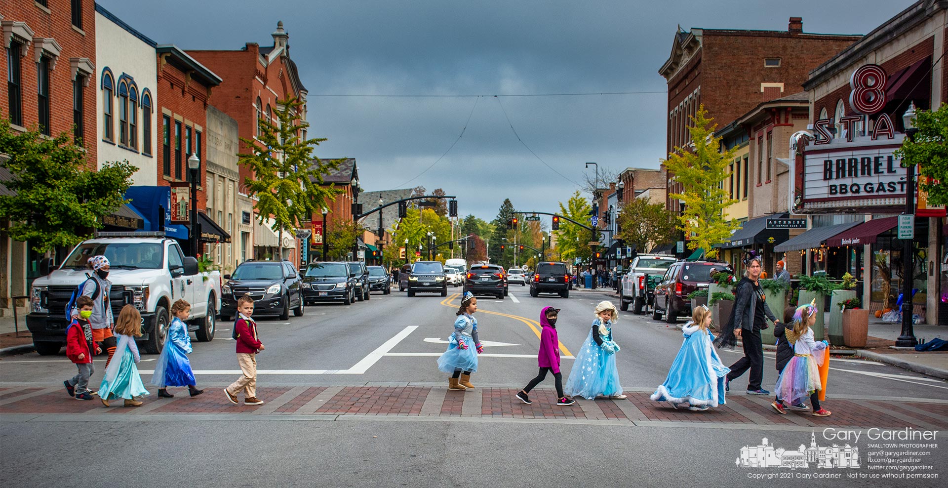 A parade of princesses, ninjas, superheroes, cartoon characters, and unicorns made their way around Uptown Westerville before returning to the pre-school at Church of the Messiah on North State Street. My Final Photo for Oct. 27, 2021.