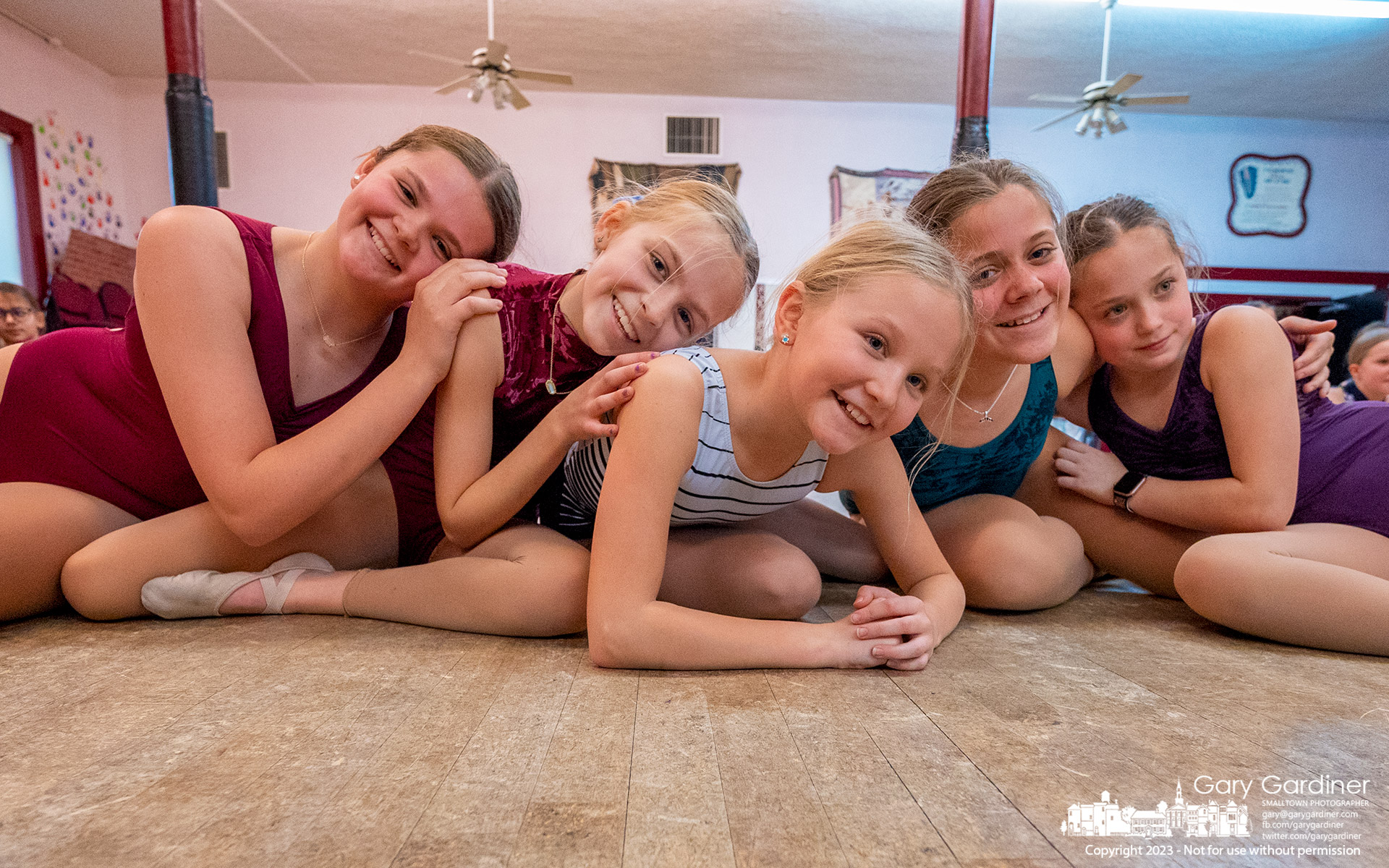 A quintet of dancers smiles at the completion of their final practice routine for the afternoon at Generations in Uptown Westerville. My Final Photo for January 21, 2023.