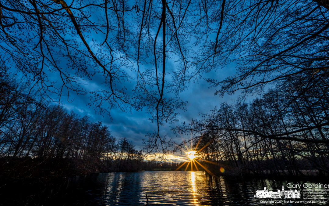Schrock Lake Winter Sunset
