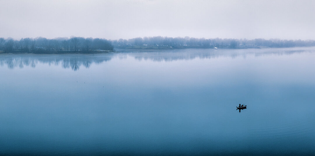 Fog-Shrouded Fishing