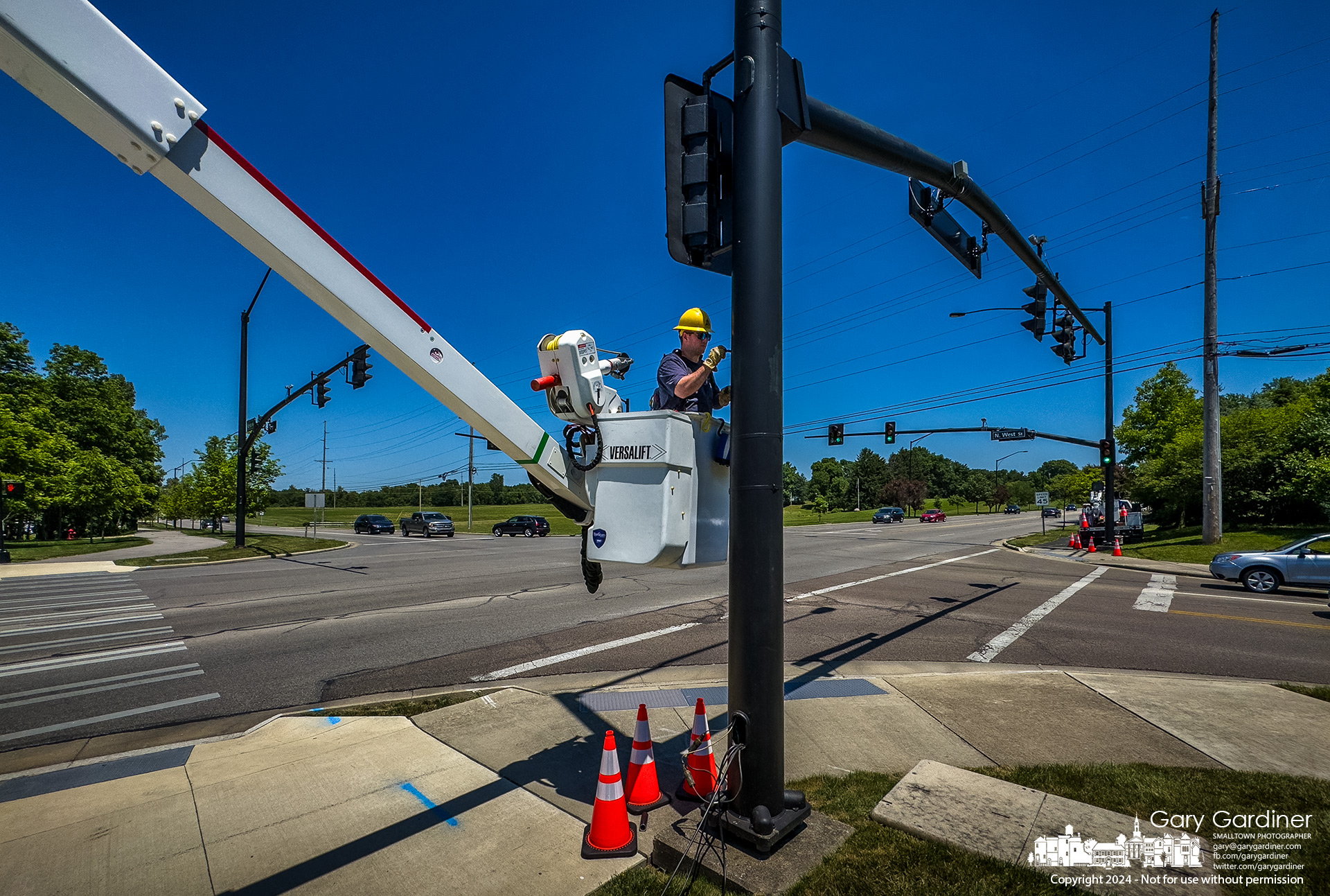 The intersection of Africa Road and County Line Road gets new polycarbonate crosswalk signals replacing the original aluminum signals that had reached end of life. My Final Photo for June 12, 2024.