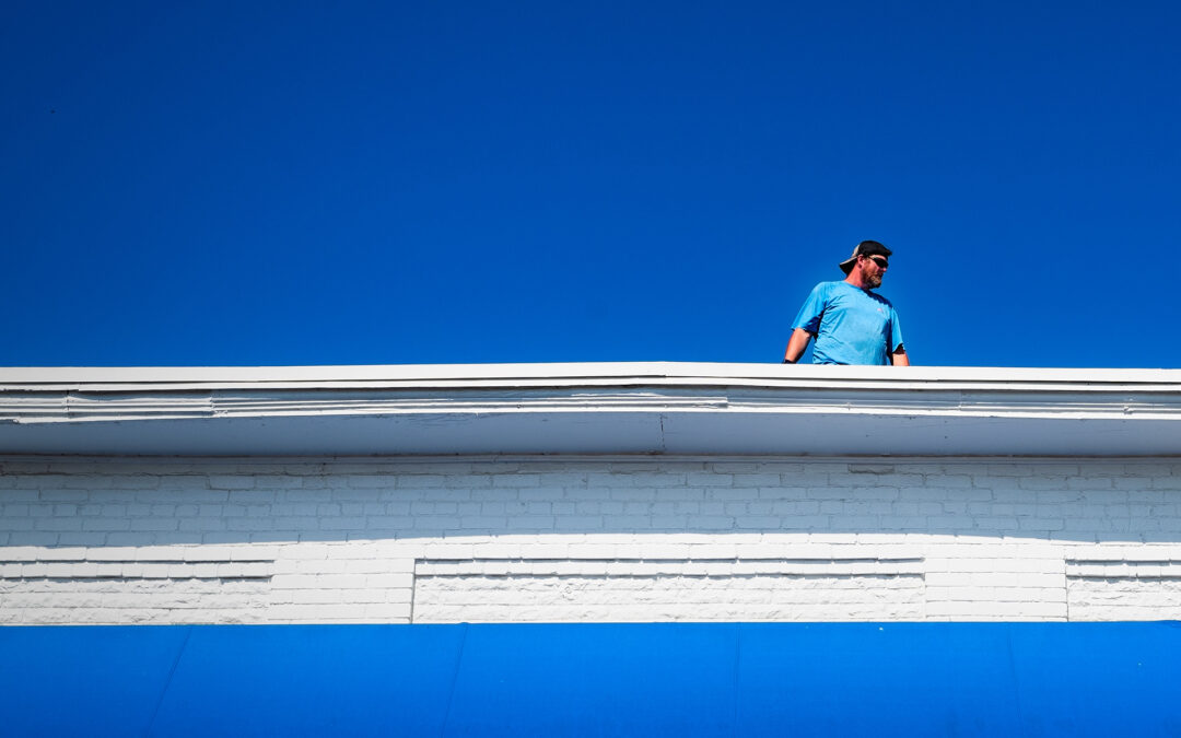 Blue Sky Above, Awning Below