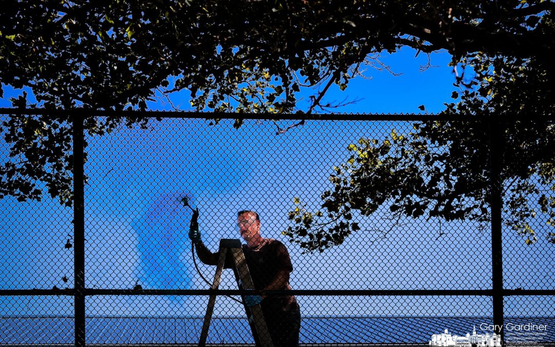 Out Of Bounds Fence Painting