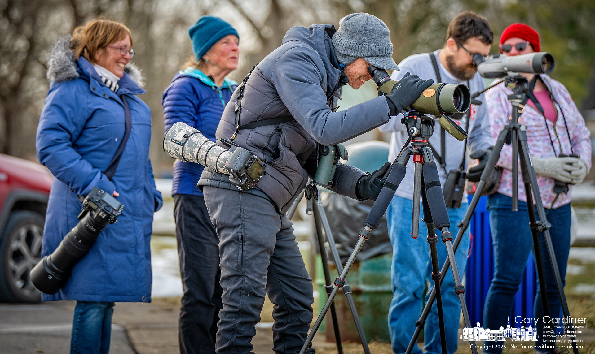 Birdwatchers flocked to the Red Bank boat ramp on Hoover Sunday afternoon, saying the near-frozen lake left little open water for birds, making it easier for birdwatching. My Final Photo for January 26, 2025.