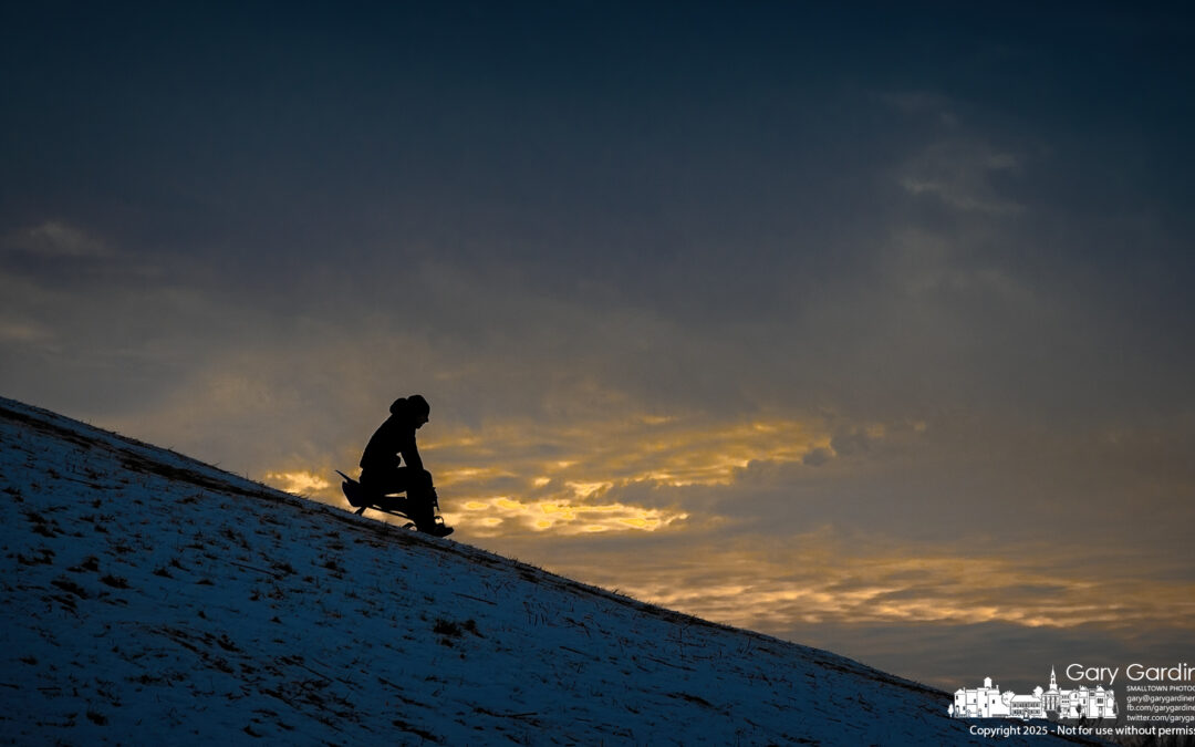 Sunset Sledding