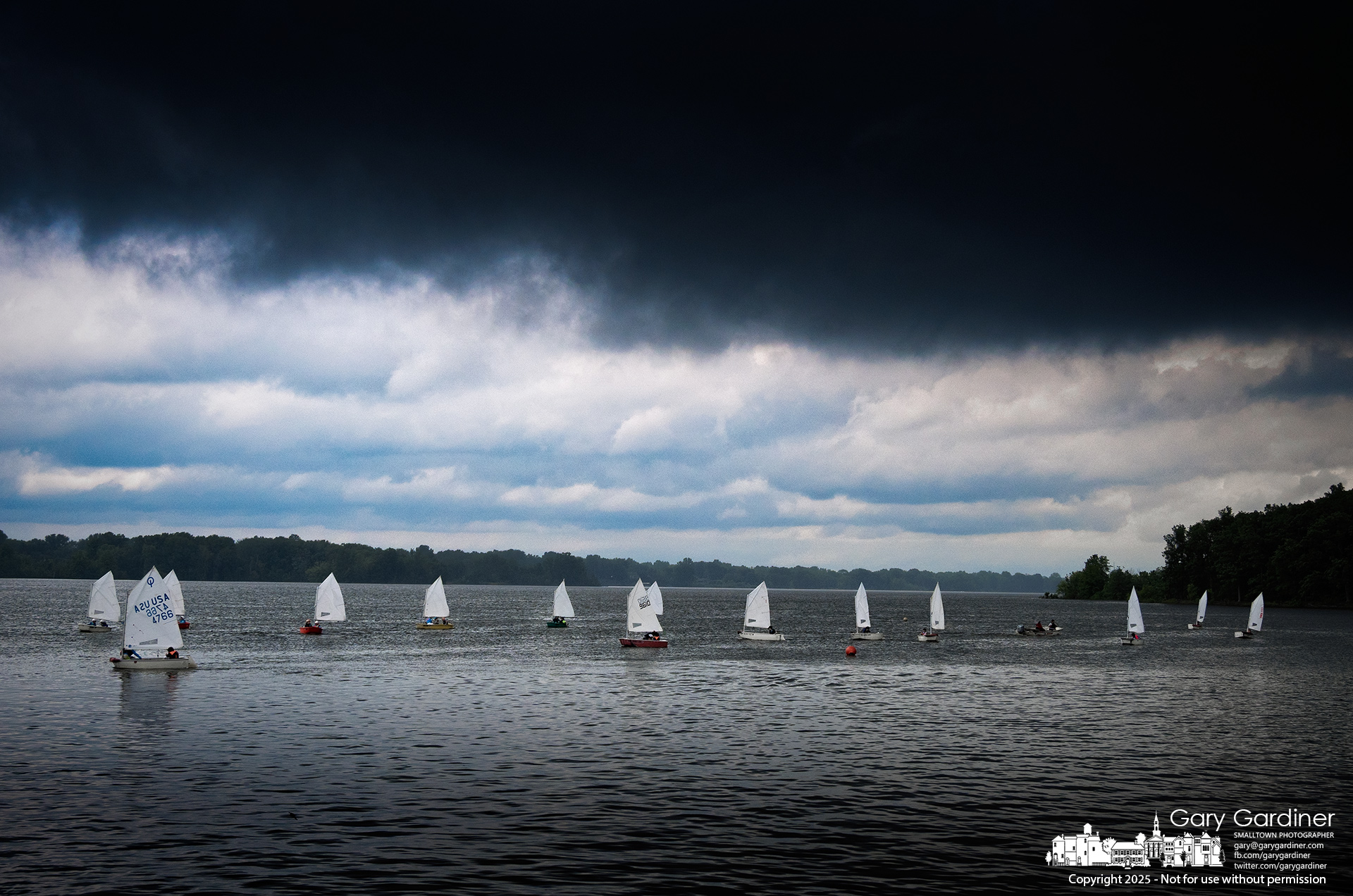 Young sailors from the Hoover Sailing Club found themselves navigating under darkening, rainy skies during Monday's practice session. My Final Photo for June 9, 2025.
