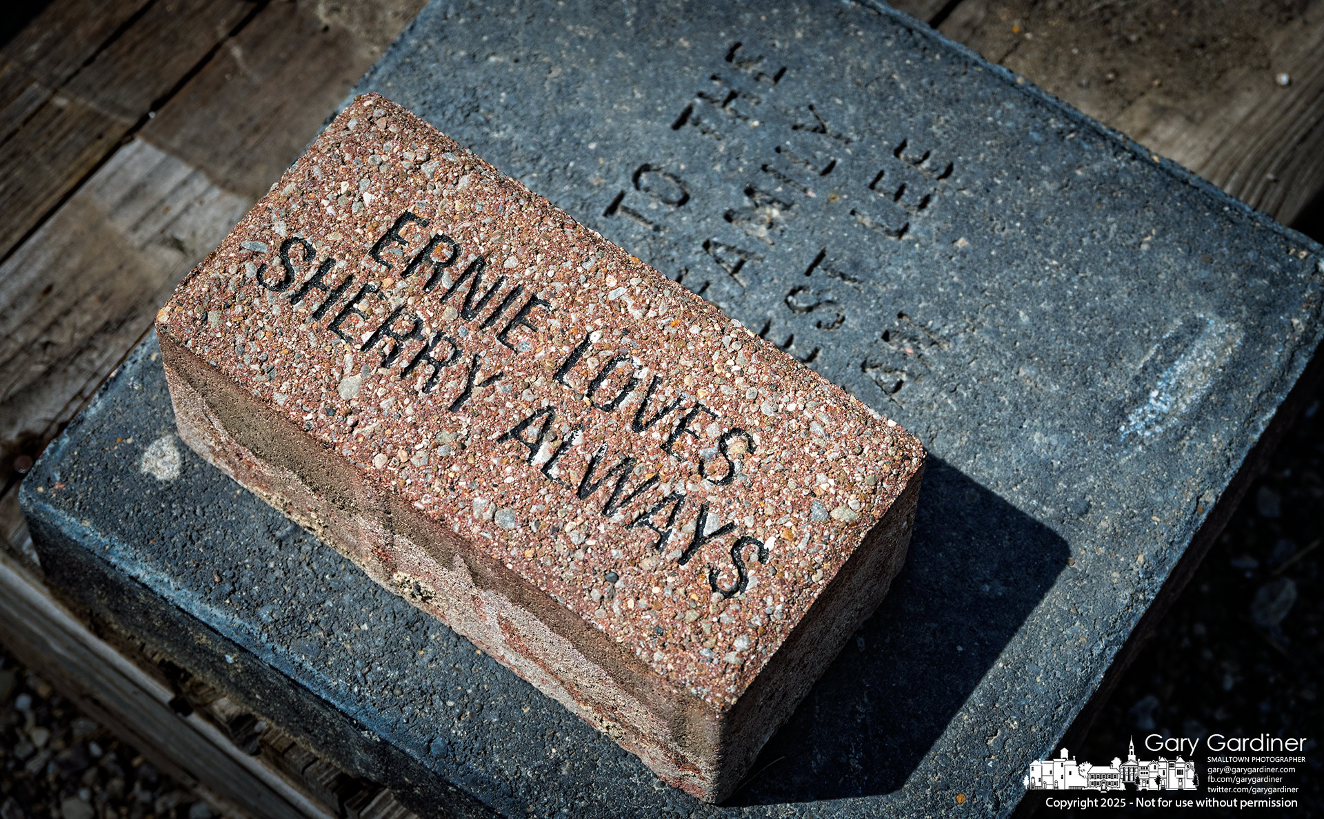 A brick engraved with a message of enduring love is set to be returned to its original owner, after it was separated Wednesday from a collection of commemorative pavers removed during renovations to the East Patio at the Westerville Public Library. My Final Photo for June 11, 2025.