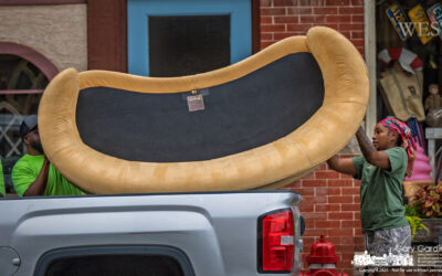 Curved Couch, Tight Fit