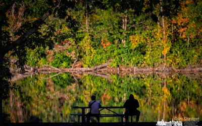 Schrock Lake’s Still Waters At Sunset