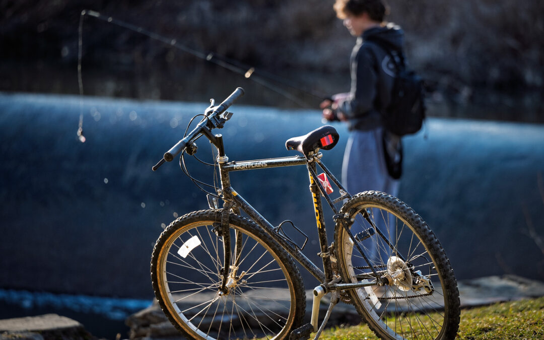 Angling Cyclist