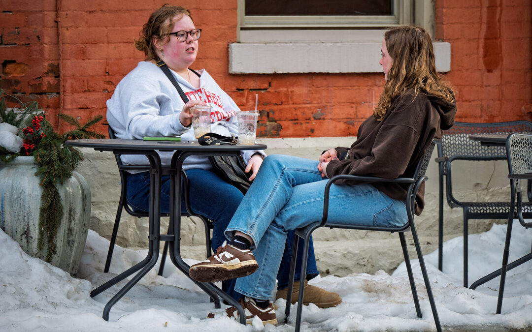 Outdoor Seating With Snow