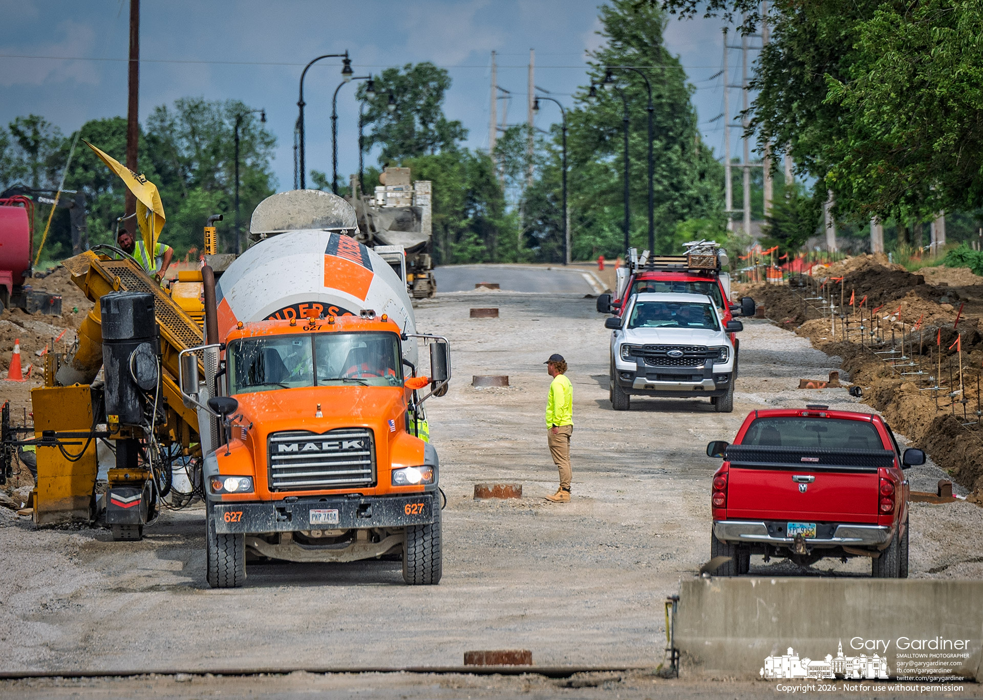 The connector road from Westar Boulevard to Africa Road is set with curbs and gutters Tuesday as the city rushws to ge the East of Africa economic development infrastructure completed. (My Final Photo for May 19, 2026)