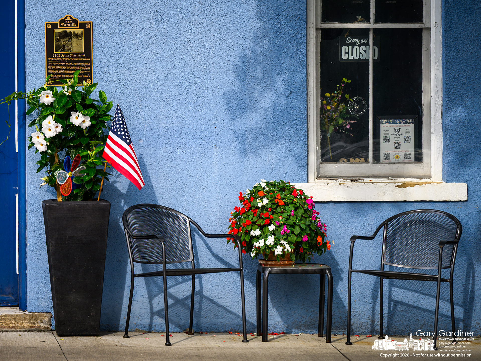 One of 250 flags in Westerville. (My Final Photo for June 25, 2026. Photo by Gary Gardiner)